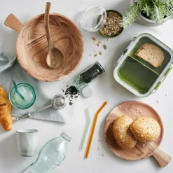 ACACIA CHIC Plato Hondo Con Asa Natural|CASA Online