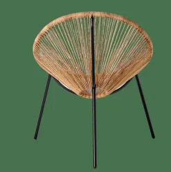 ACAPULCO Silla Lounge Negro, Natural|CASA Best