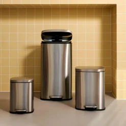 ADELE Cubo Con Pedal 30L Plateado|CASA Online