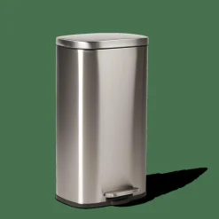 ADELE Cubo Con Pedal 30L Plateado|CASA Online