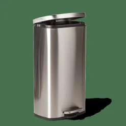 ADELE Cubo Con Pedal 30L Plateado|CASA Online