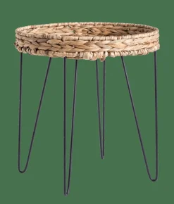 AKELA Mesa Auxiliar Negro, Natural|CASA Sale