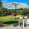 ALU Parasol Sin Pie Blanco|CASA Outlet