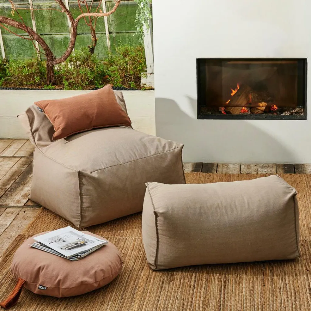 BAGIE Sillón Puf Beis|CASA Hot