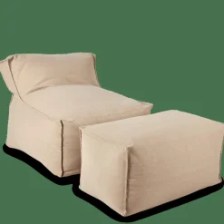 BAGIE Sillón Puf Beis|CASA Hot