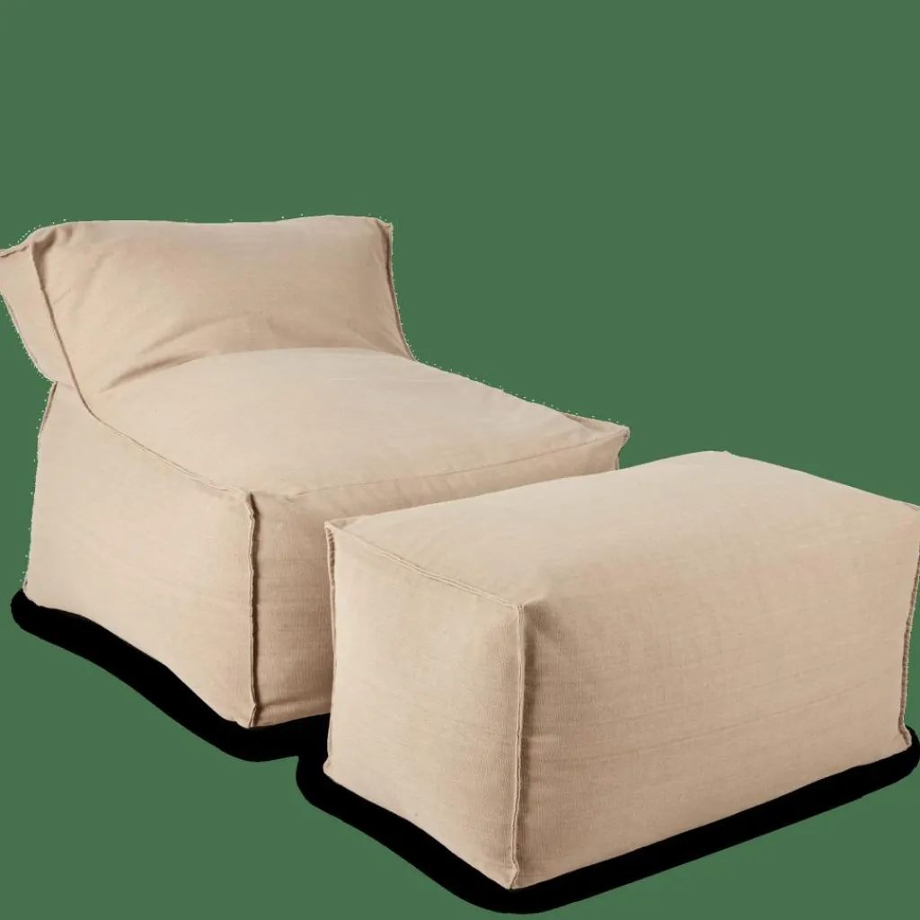 BAGIE Sillón Puf Beis|CASA Hot
