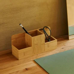 BAMBOO Cubilete/bolígrafos Natural|CASA Outlet