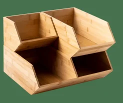 BAMBOO Organizador Apilable Natural|CASA Outlet