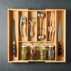 BAMBOO Organizador Cajón Extensible Natural|CASA Hot