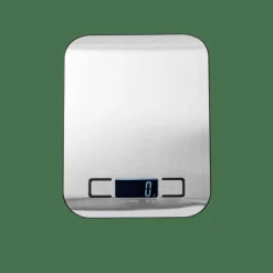 BASIC Balanza Cocina Digital Metal, Plateado|CASA Clearance