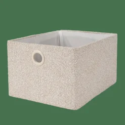 BASIC BOUCLE Cesta De Almacenaje Off White/sand|CASA Sale