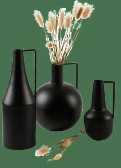 BASTA Florero Esférico Negro|CASA Discount