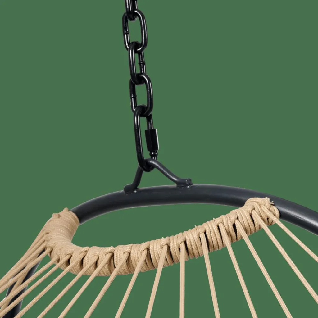 BAZAI Silla Colgante Con Soporte Negro|CASA Best