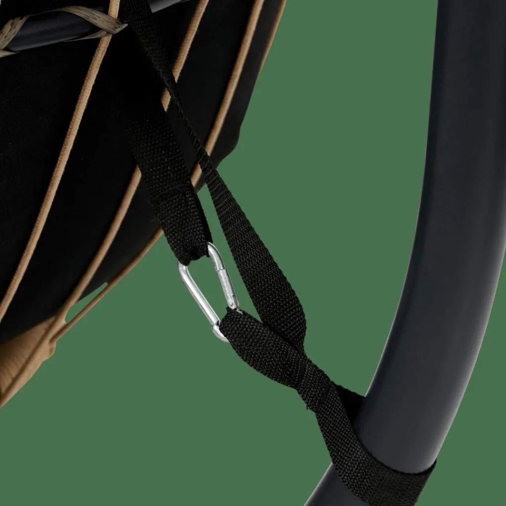BAZAI Silla Colgante Con Soporte Negro|CASA Best