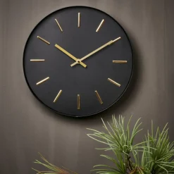 BLACK Reloj De Pared Negro|CASA Clearance