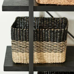 BOBO Cesta Negro, Natural|CASA Outlet