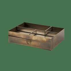 BRASS Organizador De Escritorios Bronceado|CASA Outlet