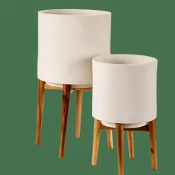 CHIARO Macetero Blanco|CASA