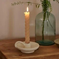 CURL Velas Juego De 2 Beis|CASA Clearance
