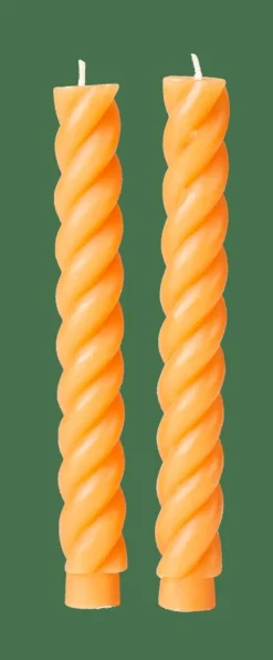 CURL Velas Juego De 2 Ocre|CASA