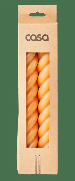 CURL Velas Juego De 2 Ocre|CASA