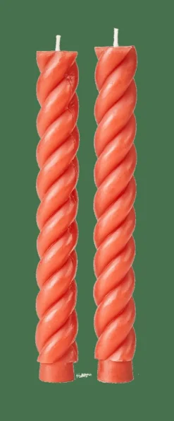 CURL Velas Juego De 2 Rojo|CASA Sale
