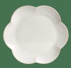 DAHLIA FLOWER Plato Blanco|CASA Discount