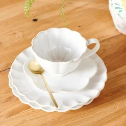 DAHLIA Plato Blanco|CASA
