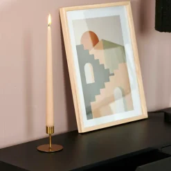DUO Velas Largas Juego De 2 Blanco|CASA Online