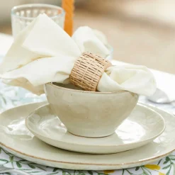EARTH MARL Plato De Postre Crema|CASA Clearance