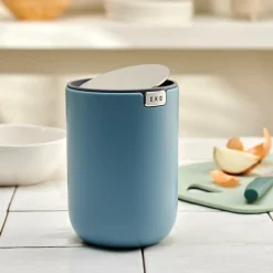 EKO Mini Cubo De Basura 1,5L Azul|CASA Outlet