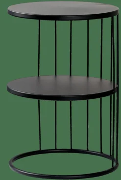 ELMER Mesa Auxiliar Negro|CASA Discount