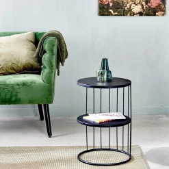 ELMER Mesa Auxiliar Negro|CASA Discount