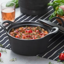 FERO Cazuela Para Horno Con Tapa 80 CL Negro|CASA Online