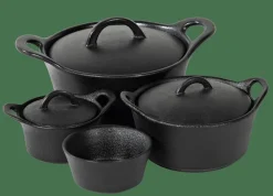 FERO Cazuela Para Horno Con Tapa 80 CL Negro|CASA Online