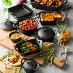 FERO Cazuela Para Horno Con Tapa 80 CL Negro|CASA Online