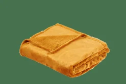 FLANELLA Manta Amarillo Oscuro|CASA Hot