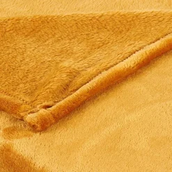 FLANELLA Manta Amarillo Oscuro|CASA Discount