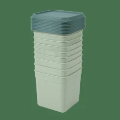 FREEZER Cajas Congeladoras Juego De 10 Menta, Verde Oscuro|CASA Best