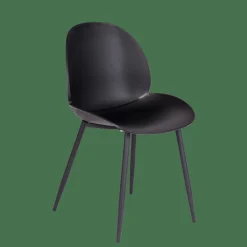 FREYA Silla De Comedor Negro|CASA Outlet