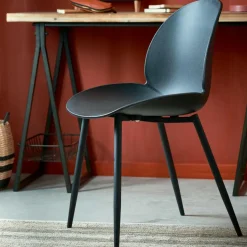 FREYA Silla De Comedor Negro|CASA Outlet
