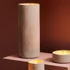 FUEGO Vela Led Solar Gris Claro|CASA Best