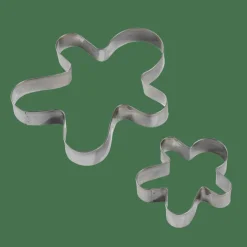 GINGERBREAD Moldes Juego De 2 Plateado|CASA