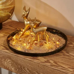 GOLDY Decorativa Ciervo Dorado|CASA Outlet