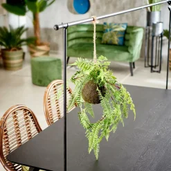 GREENERY Macetero Colgante Con Helecho Verde|CASA Sale