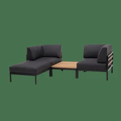 HANNA Lounge Silla Esquinera Negro|CASA New