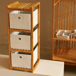 HELGE Estantería 3 Cajones Natural|CASA Outlet