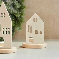 HOME Soporte Para Vela Pequeña Blanco, Natural|CASA Sale