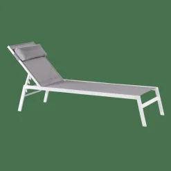 HUGO Tumbona Blanco, Gris|CASA Discount