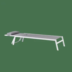 HUGO Tumbona Blanco, Gris|CASA Discount